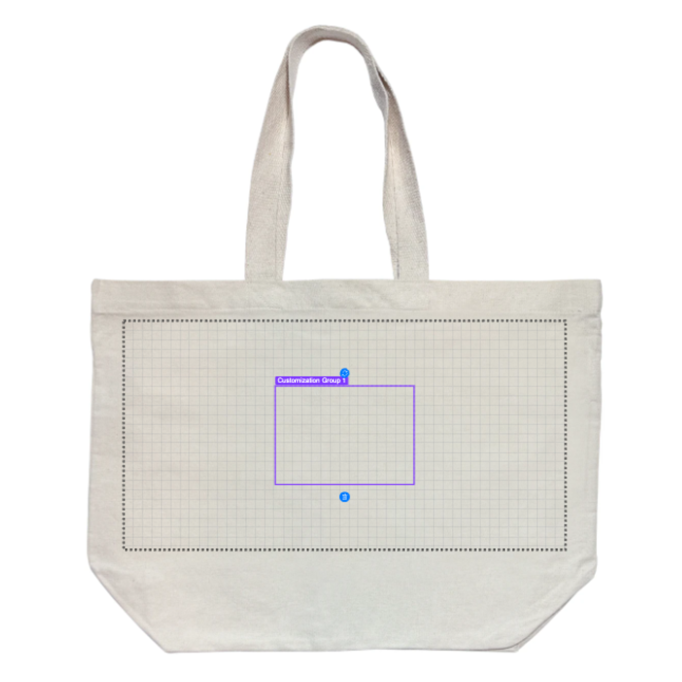 A3 Printing Area on Tote Bag