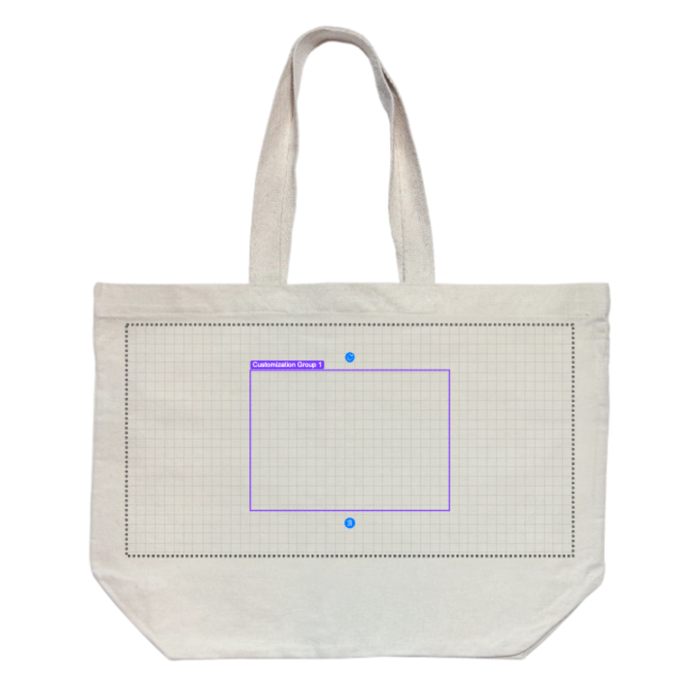 A4 Printing Area on Tote Bag