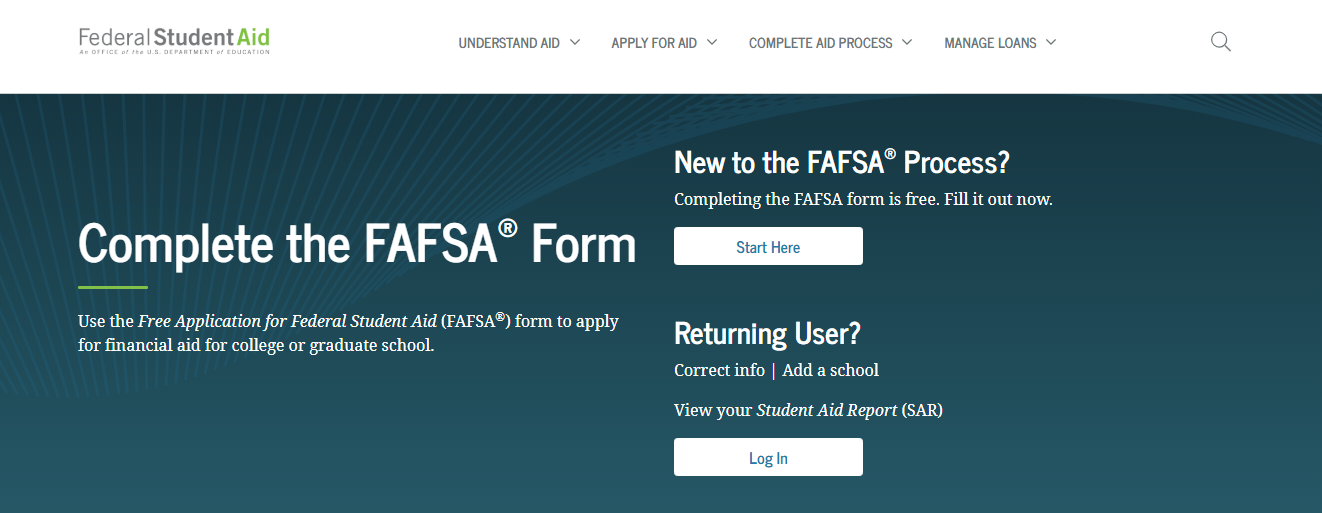 FAFSA Homepage