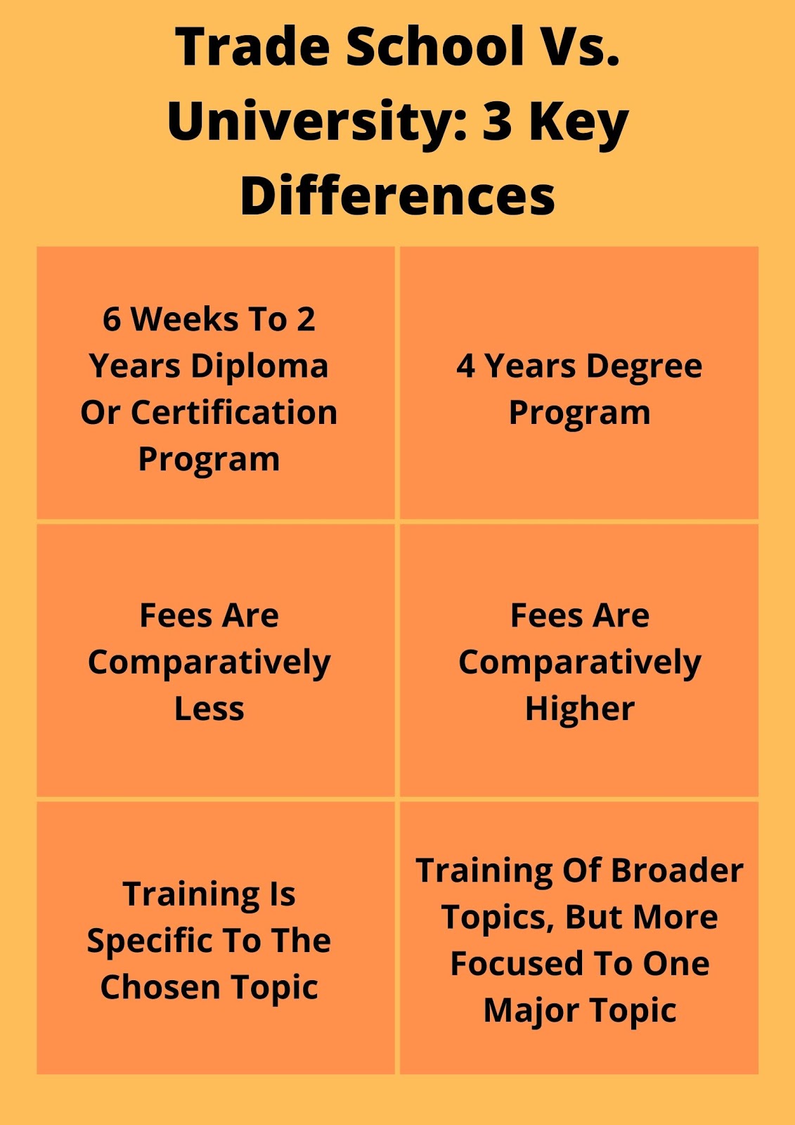 Trade school vs Universty