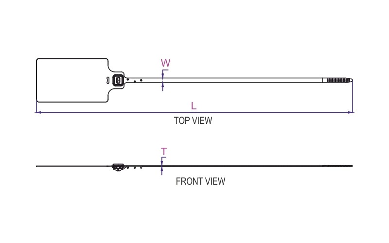 6 Point Lock Metal Lock Security Seal Jumbo Tag Application