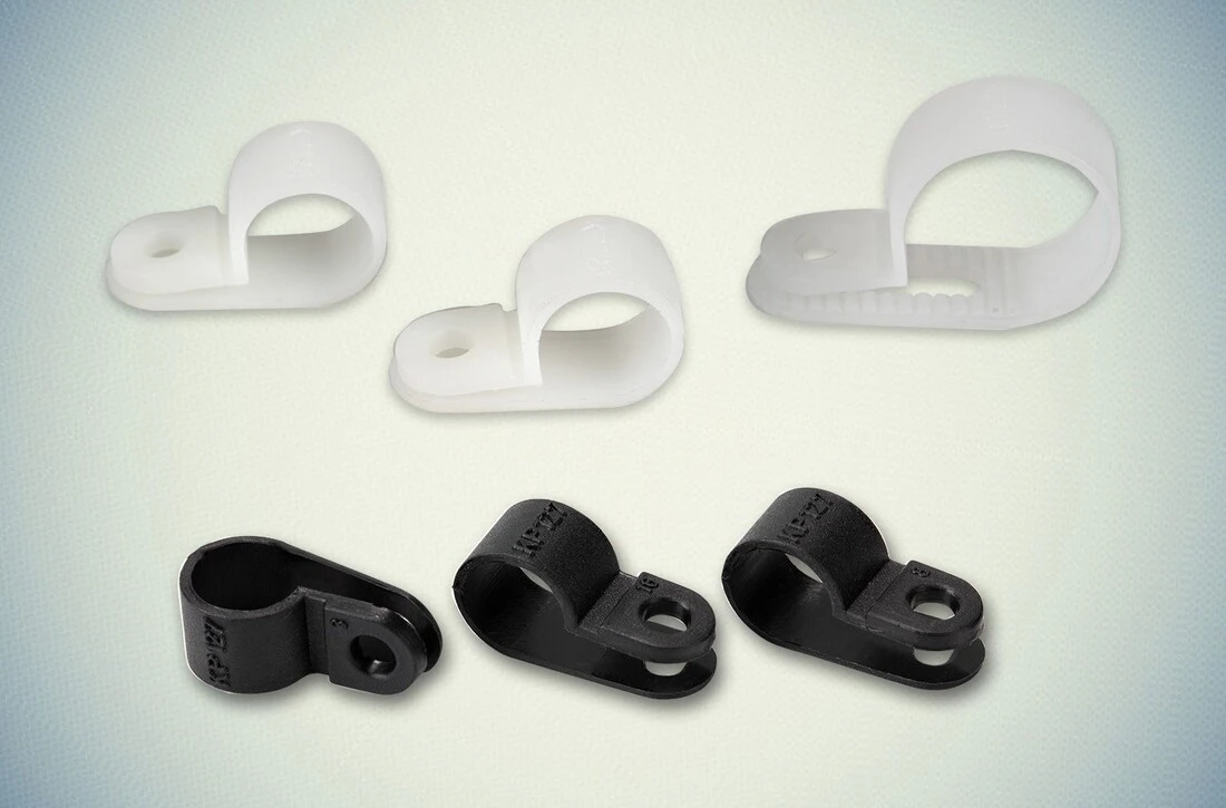 Nylon 'P' Clip for Cable and Tube Holding#1.2