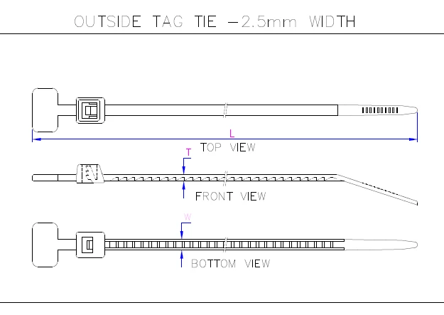 Outside Tag Tie Application