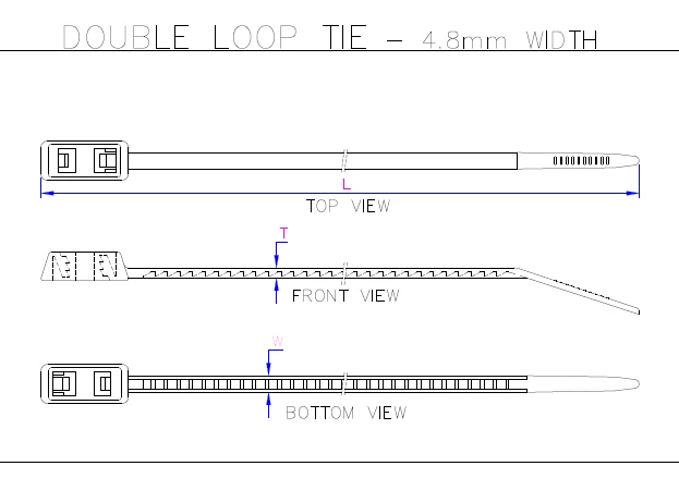 Double Loop Tie Application