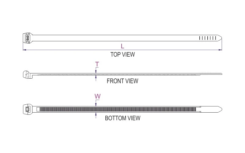Outside Serration Ties Application