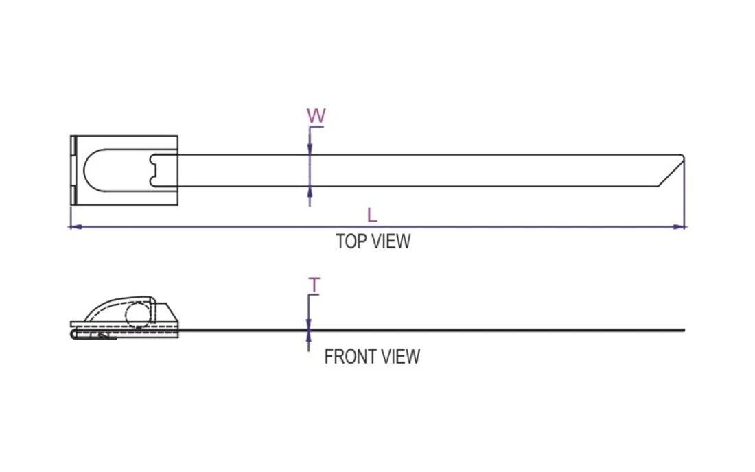 Ball Lock Steel Tie Partly Coated Application