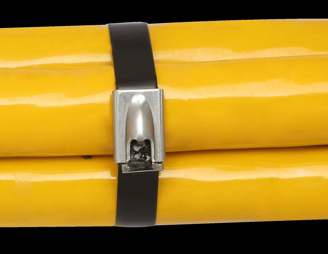 Ball Lock Steel Tie Partly Coated Technical Drawing