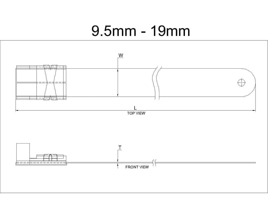 SS Band Fixed Length Uncoated Application