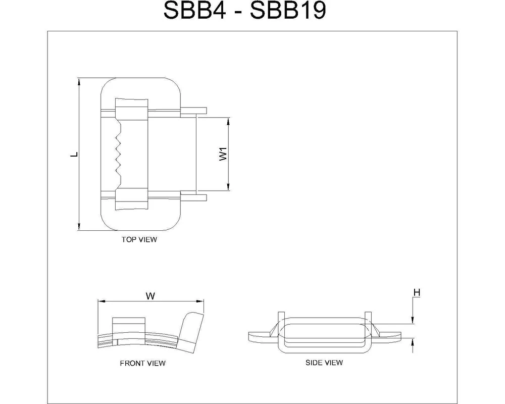 SS Buckle HD for SS Band Uncoated Application