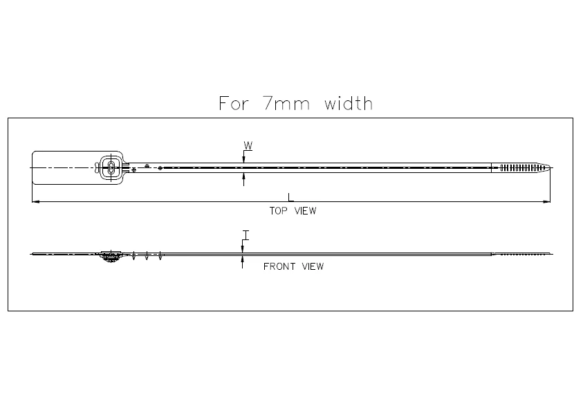 Metal Lock Security Seal Medium Tag Application