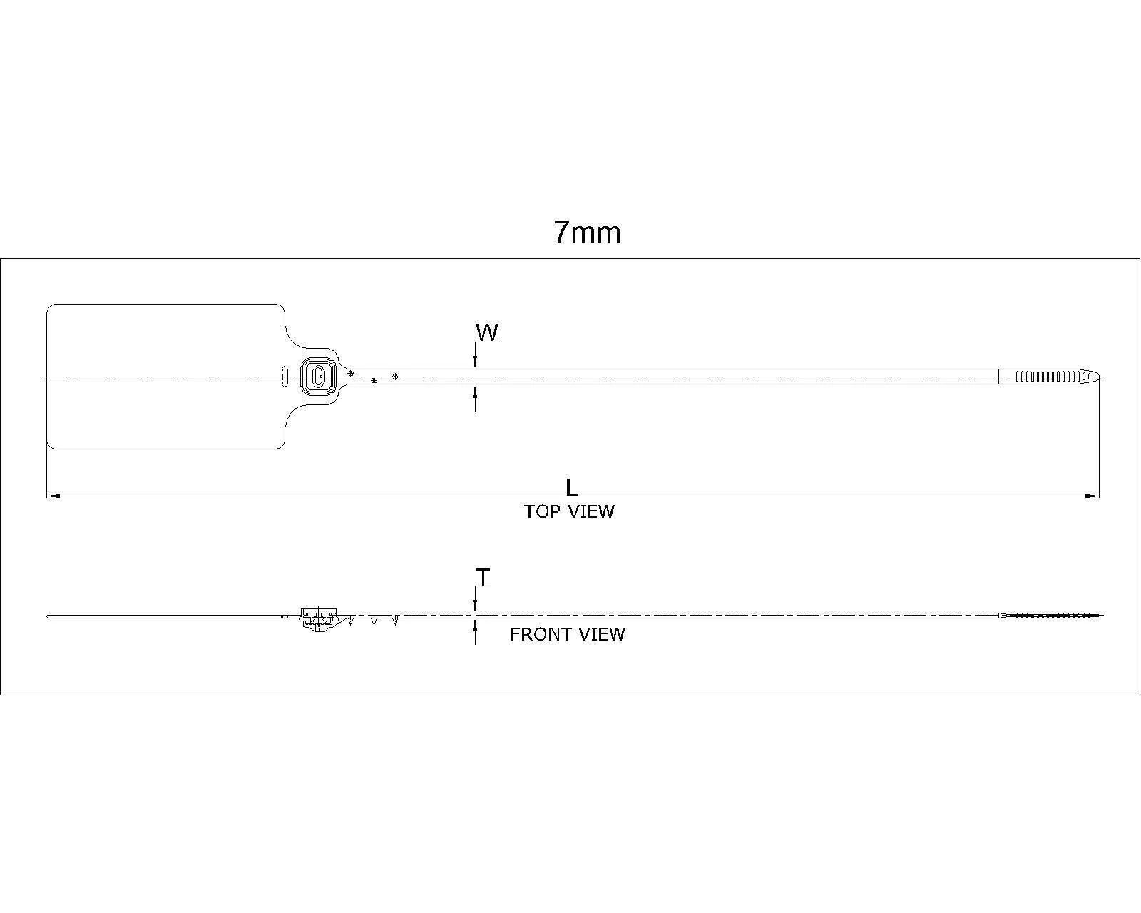 Metal Lock Security Seal Jumbo Tag Application