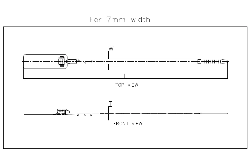 6 Point Lock Metal Lock Seal Medium Tag Application
