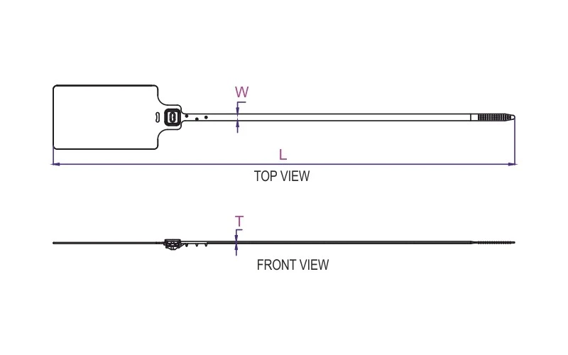6 Point Lock Metal Lock Security Seal Jumbo Tag Application