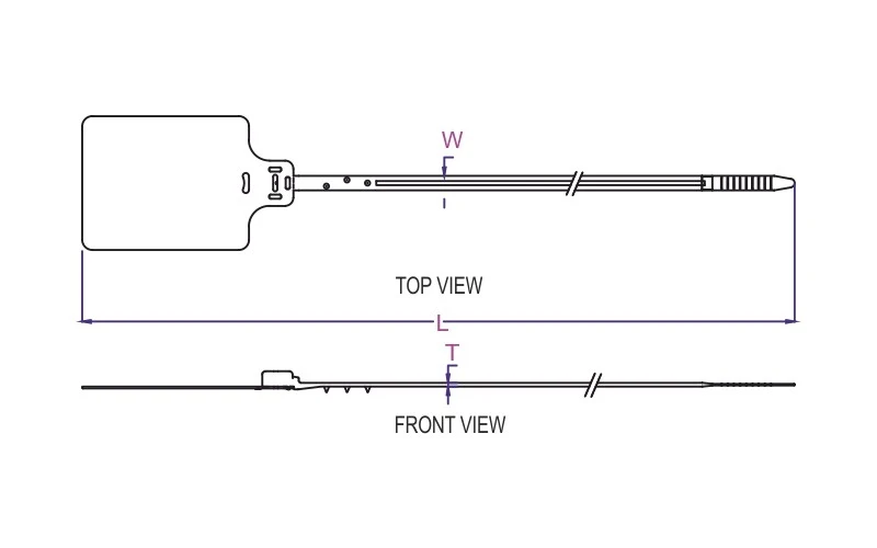 6 Point Lock Metal Lock Security Seal Big Tag Application