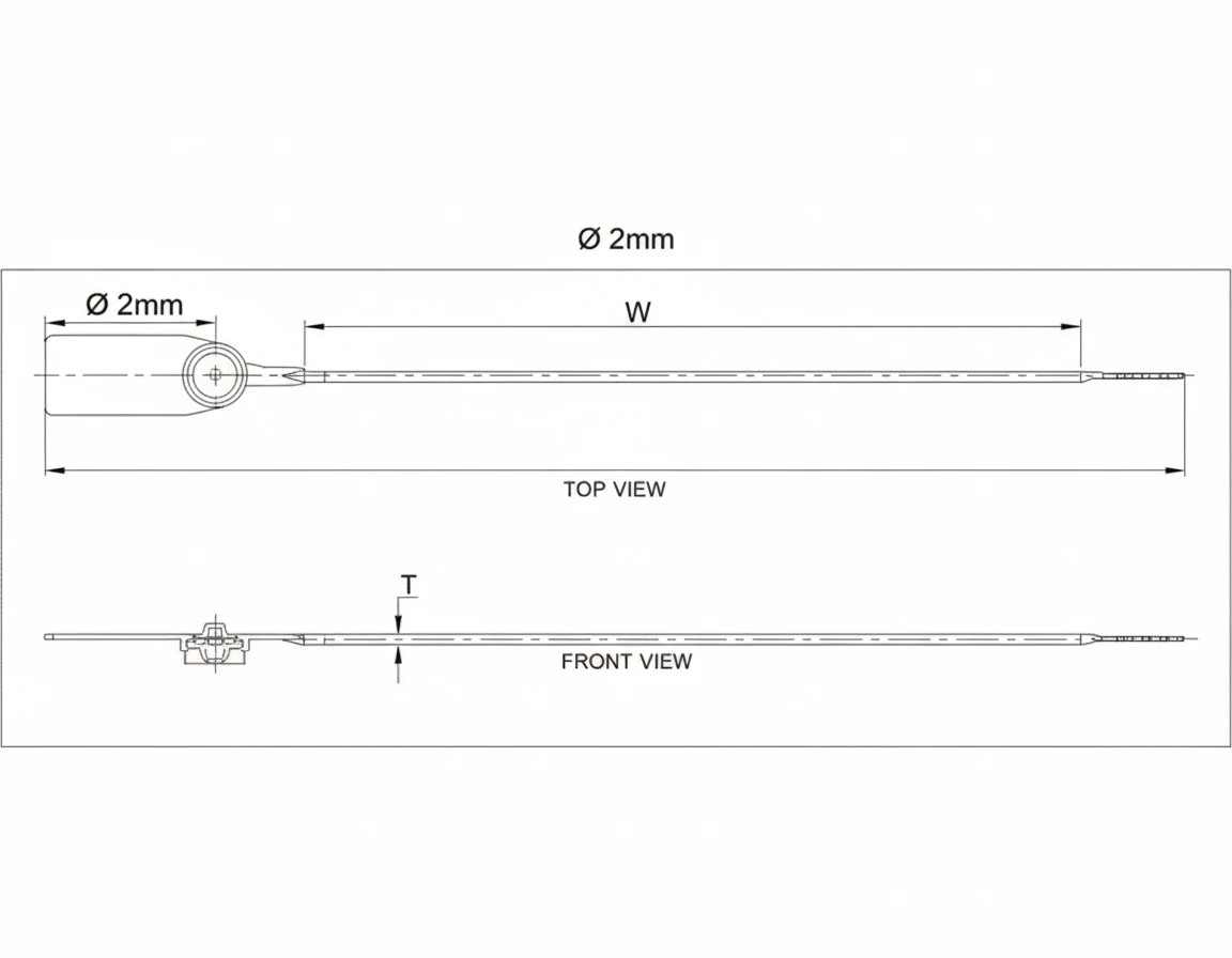 Round Metal Lock Security Seal Application