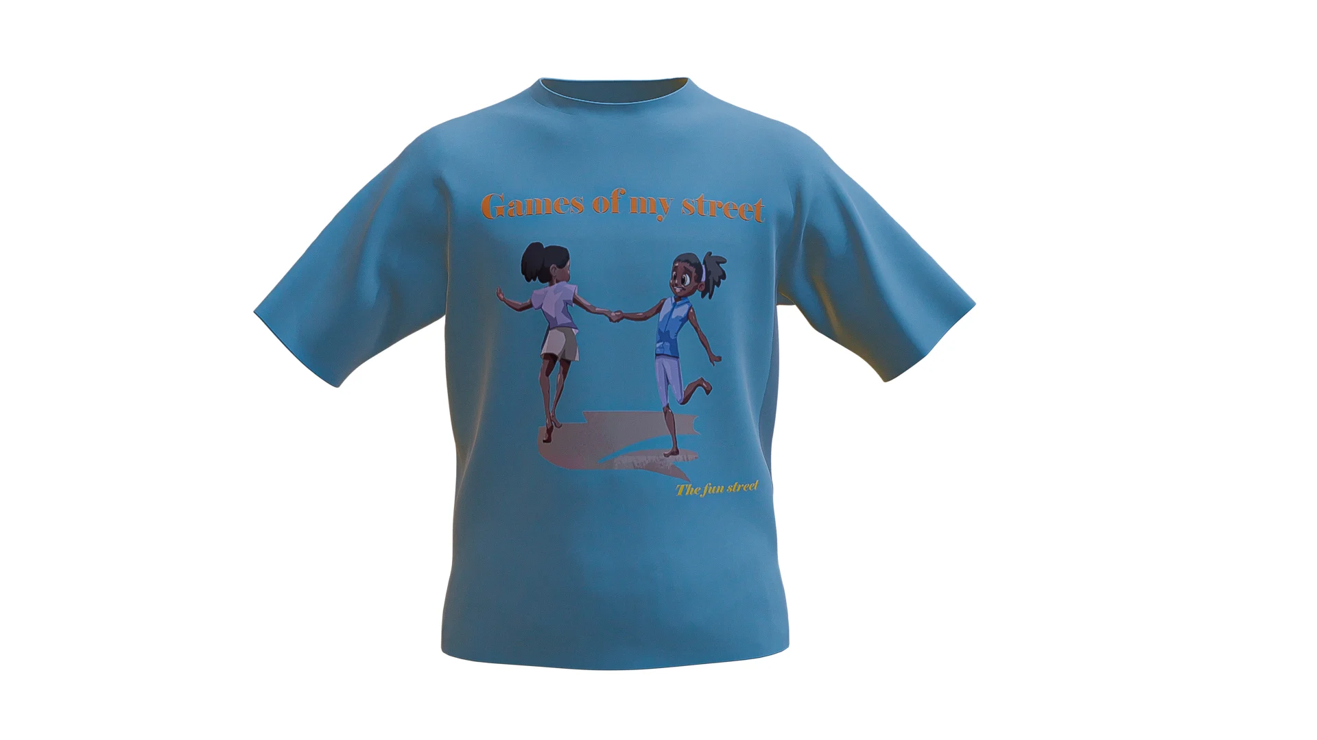 Matue shirt games of my street shirt - blue