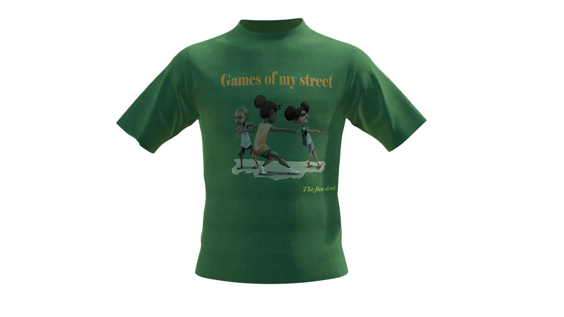 Matue shirt games of my street shirt - green