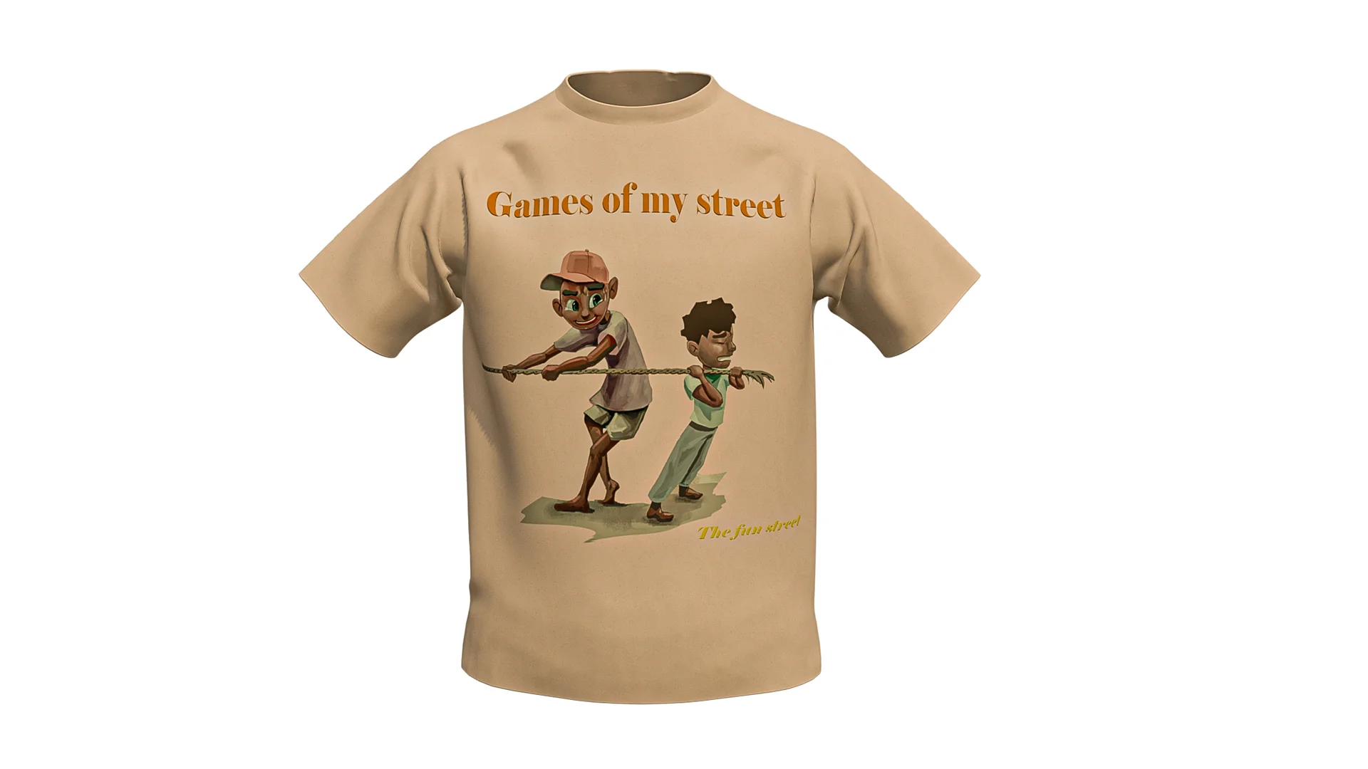 Matue shirt games of my street shirt - brown