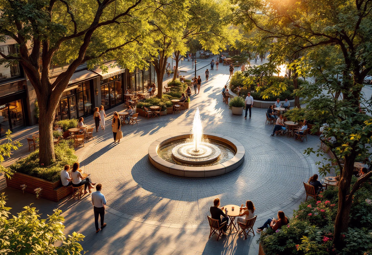 [background image] image of urban community scene (for a humanitarian aid nonprofit)