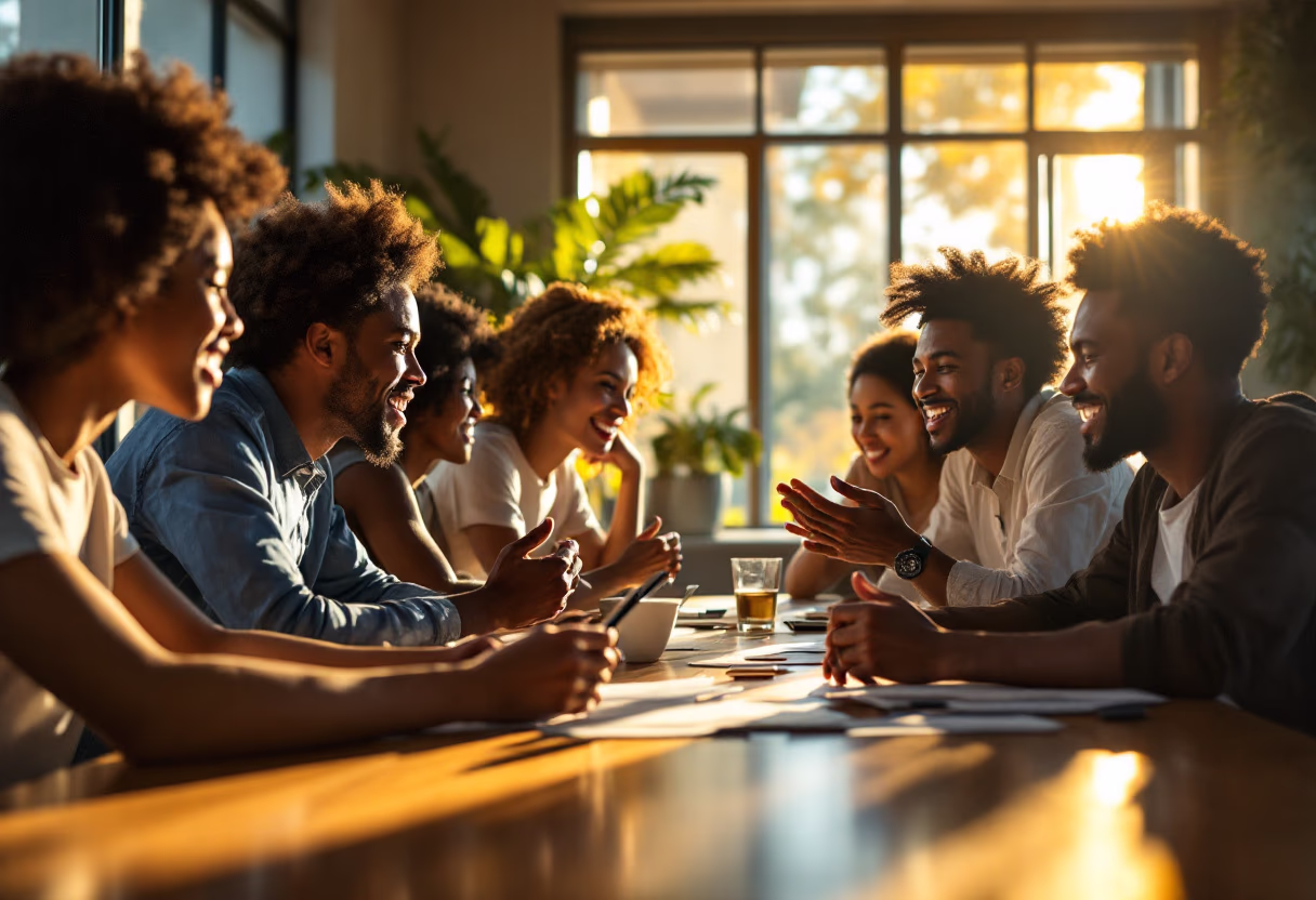 image of diverse group collaboration (for a hr tech)