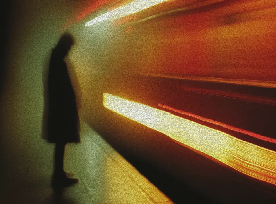 Urban Train Station Scene