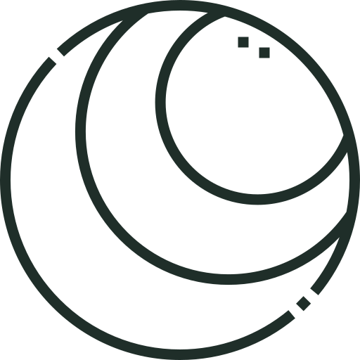 Ikona pilatesovej lopty s čiarami znázorňujúcimi textúru.