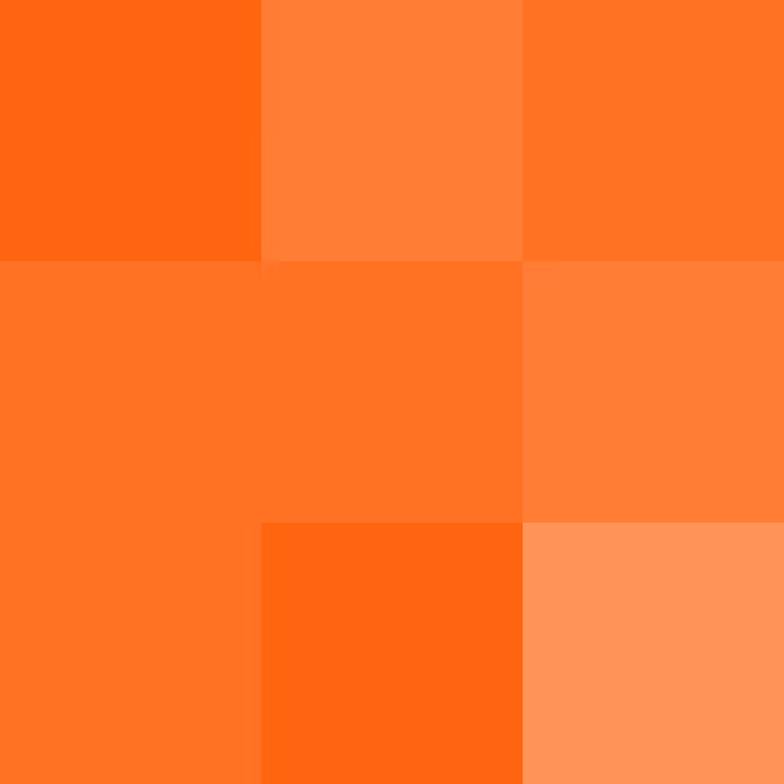 Grid of orange squares in varying shades forming a symmetrical pattern.