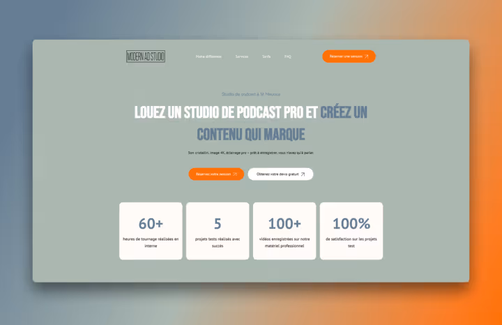 Projet Modern Ad Studio