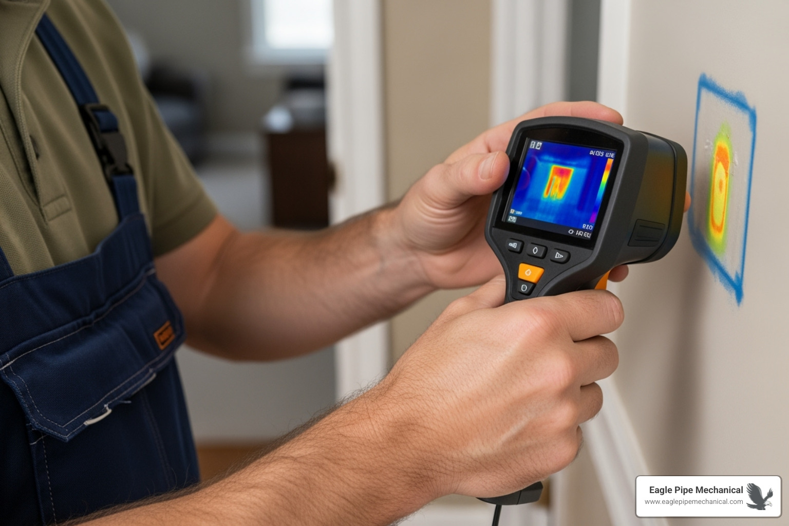 auditor using infrared camera - energy audit service