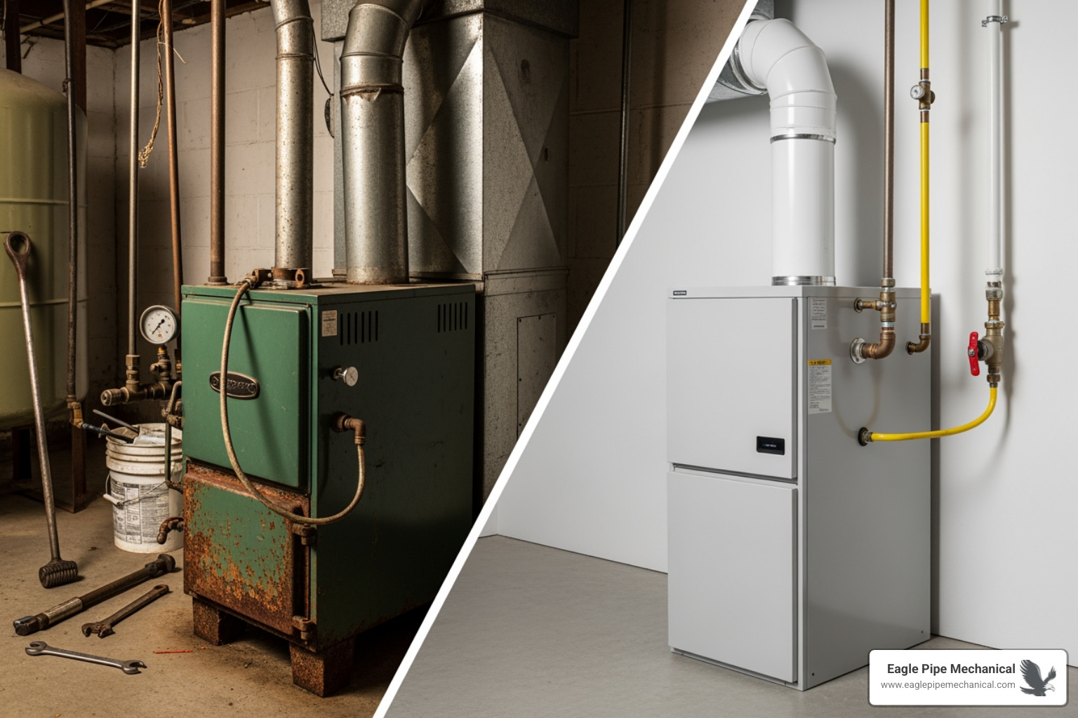 itemized invoice for furnace conversion - oil furnace to gas conversion