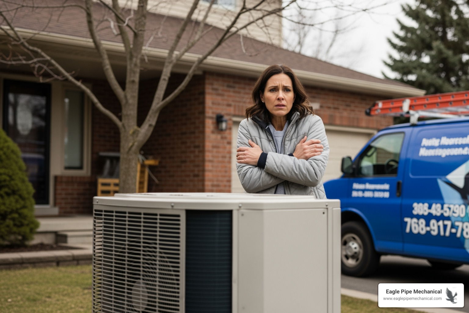 infographic showing decision tree for heat pump troubleshooting: check thermostat and breaker first, then inspect filter and outdoor unit, finally call professional for complex issues like refrigerant leaks or electrical problems - My heat pump isn't working. Who can I call for heat pump repair in Kingston?"