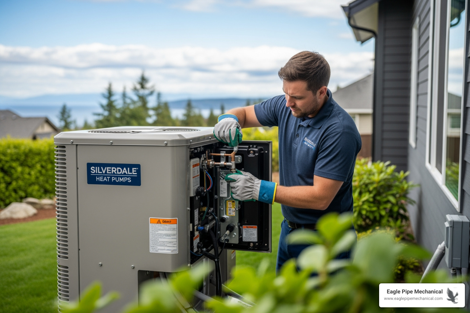 infographic showing the components of a heat pump system with arrows indicating the maintenance tasks for each part including filter replacement, coil cleaning, refrigerant level checks, electrical connection inspection, and condensate drain clearing - heat pump maintenance in silverdale, wa infographic showing the components of a heat pump system with arrows indicating the maintenance tasks for each part including filter replacement, coil cleaning, refrigerant level checks, electrical connection inspection, and condensate drain clearing - heat pump maintenance in silverdale, wa