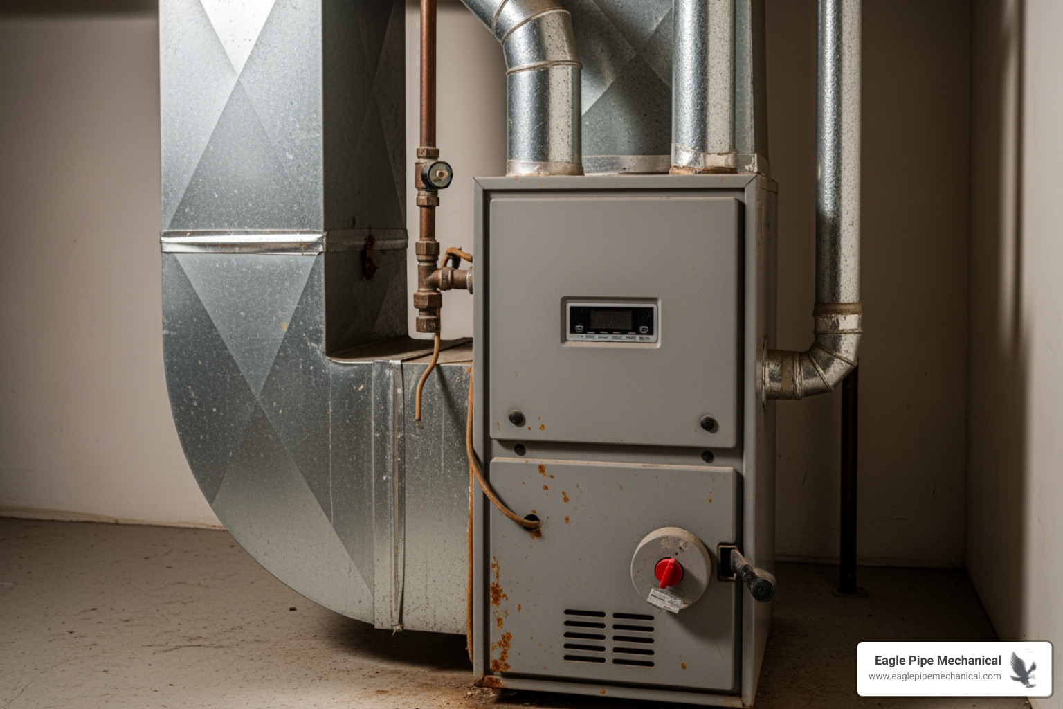 Infographic showing the top 5 signs your furnace needs replacement: Age over 15 years, rising utility bills, frequent costly repairs, strange noises like banging or rattling, and uneven heating throughout your home - furnace installation silverdale wa Infographic showing the top 5 signs your furnace needs replacement: Age over 15 years, rising utility bills, frequent costly repairs, strange noises like banging or rattling, and uneven heating throughout your home - furnace installation silverdale wa