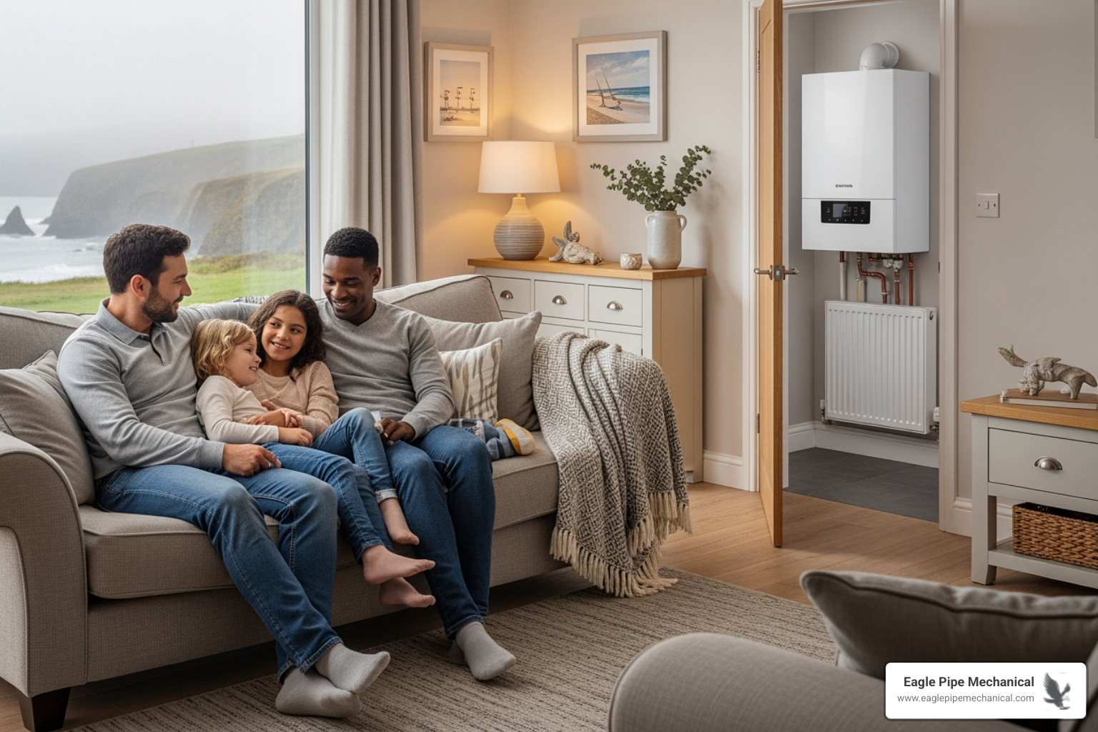 infographic showing annual boiler maintenance benefits including 15-20% energy savings, extended system lifespan by 5-10 years, carbon monoxide safety checks, reduced emergency repair costs, and optimal performance in coastal climates - best boiler tune-up in poulsbo, wa infographic showing annual boiler maintenance benefits including 15-20% energy savings, extended system lifespan by 5-10 years, carbon monoxide safety checks, reduced emergency repair costs, and optimal performance in coastal climates - best boiler tune-up in poulsbo, wa