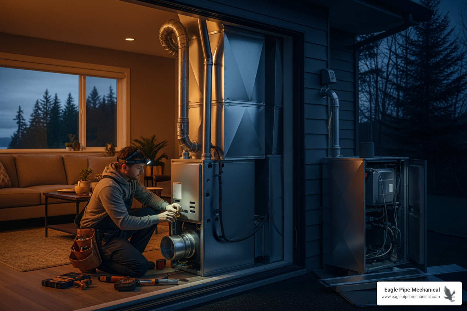 family in cold home with broken furnace - 24 hour furnace replacement in poulsbo, wa family in cold home with broken furnace - 24 hour furnace replacement in poulsbo, wa