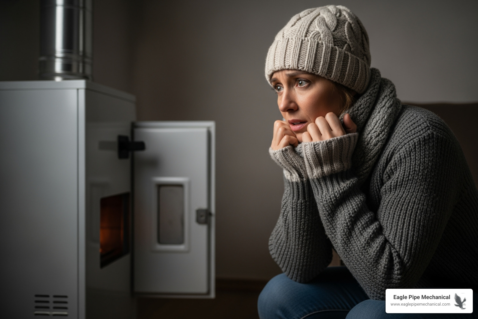 Infographic showing when to call for furnace service: no heat despite thermostat being on, strange burning or gas smells, unusual noises like banging or grinding, yellow pilot light flame instead of blue, frequent cycling on and off, and visible ice buildup on outdoor components - 24 hour furnace service in poulsbo, wa Infographic showing when to call for furnace service: no heat despite thermostat being on, strange burning or gas smells, unusual noises like banging or grinding, yellow pilot light flame instead of blue, frequent cycling on and off, and visible ice buildup on outdoor components - 24 hour furnace service in poulsbo, wa