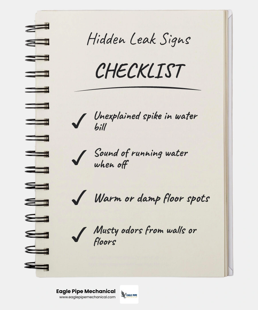Infographic: wall leak vs slab leak symptoms comparison chart for Poulsbo homeowners infographic Infographic: wall leak vs slab leak symptoms comparison chart for Poulsbo homeowners infographic
