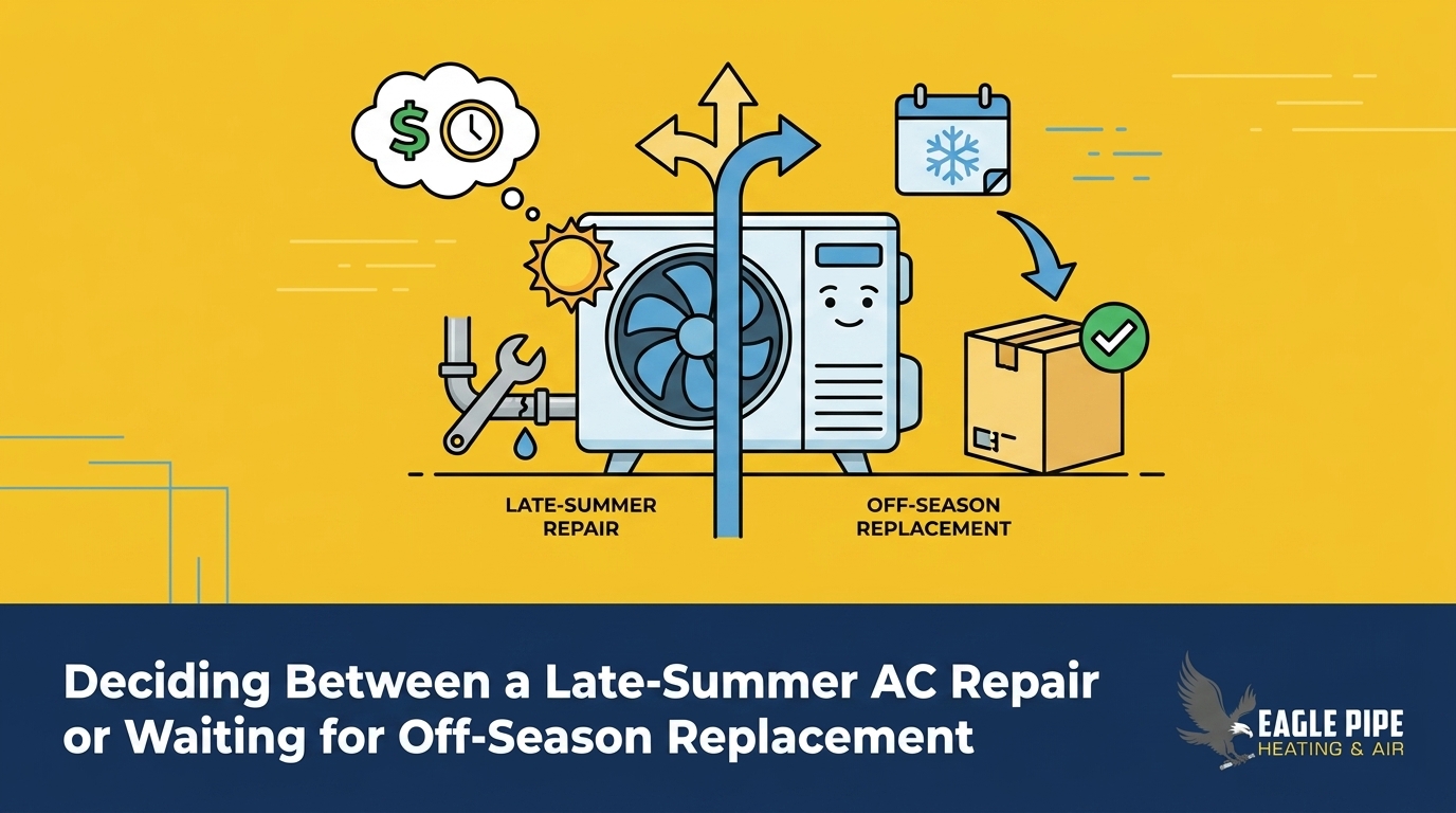 Deciding Between a Late-Summer AC Repair or Waiting for Off-Season Replacement