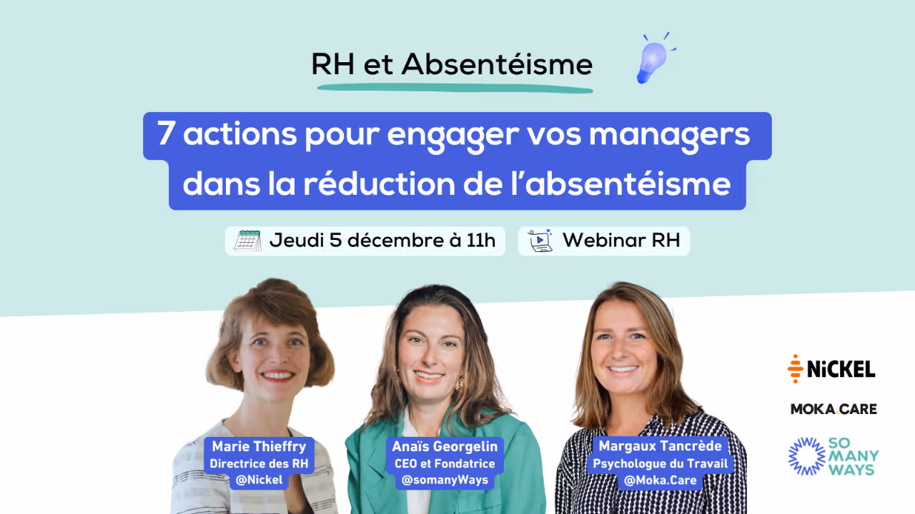 RH : 7 actions pour engager vos managers dans la réduction de l’absentéisme