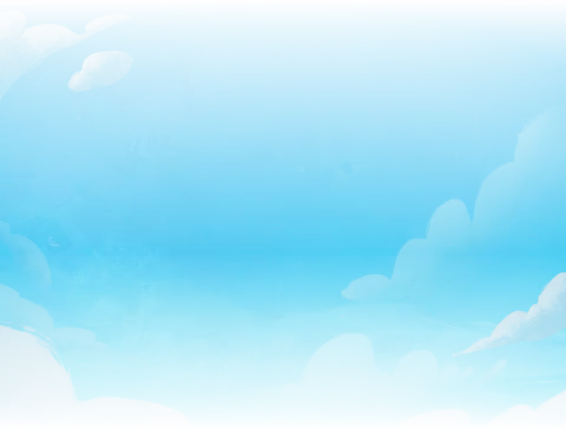 Animated background with blue sky and light clouds