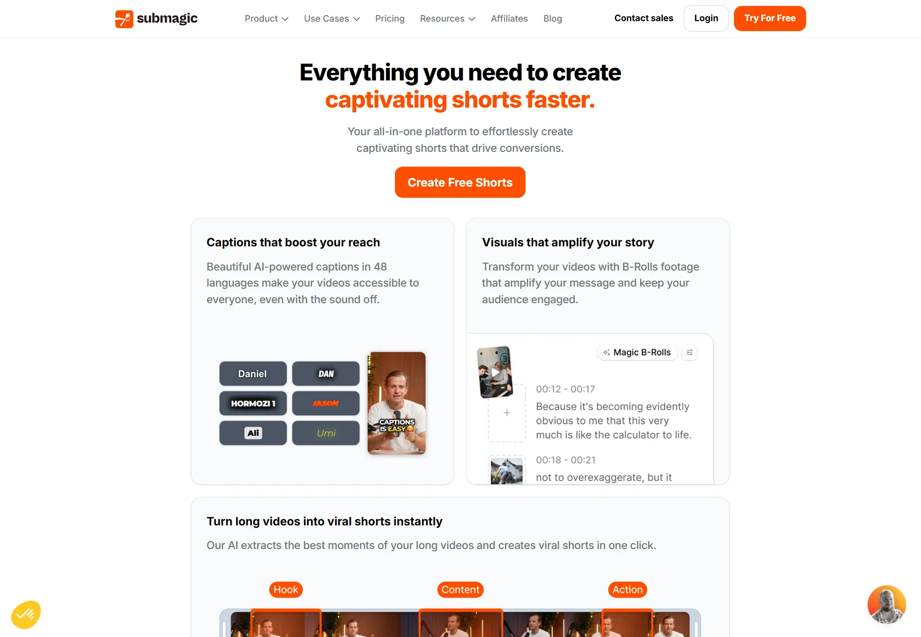 Submagic Section Features