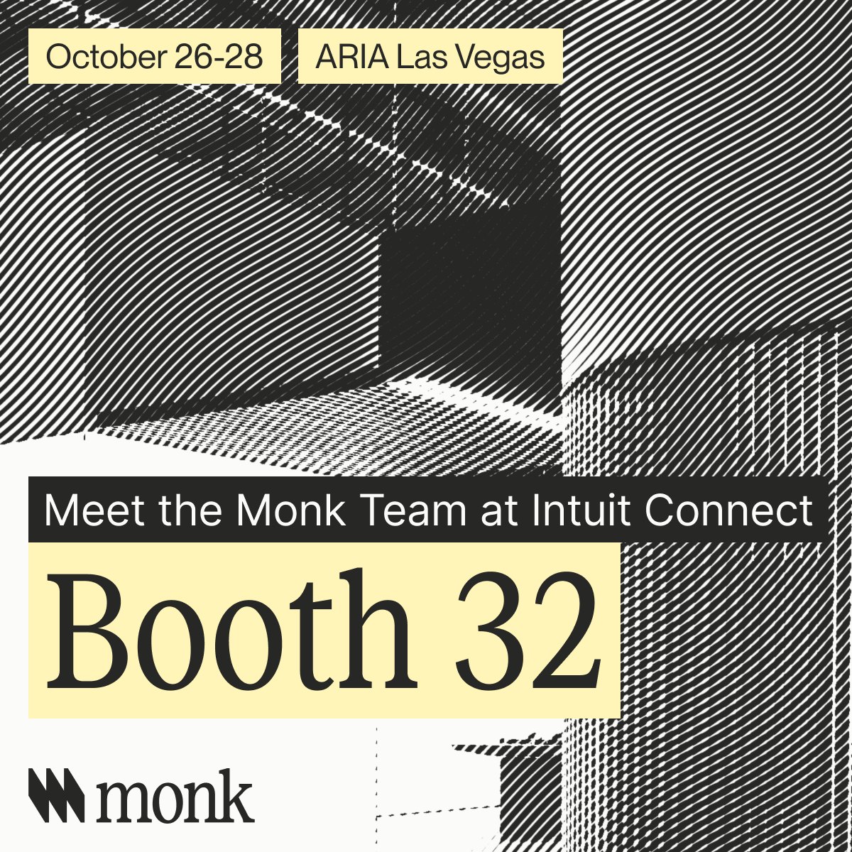 Meet the Monk team at Intuit Connect, Booth 32