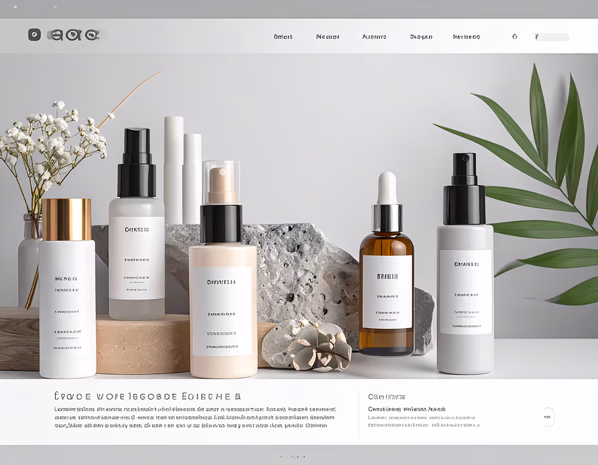 Image of A Skincare Brand Website