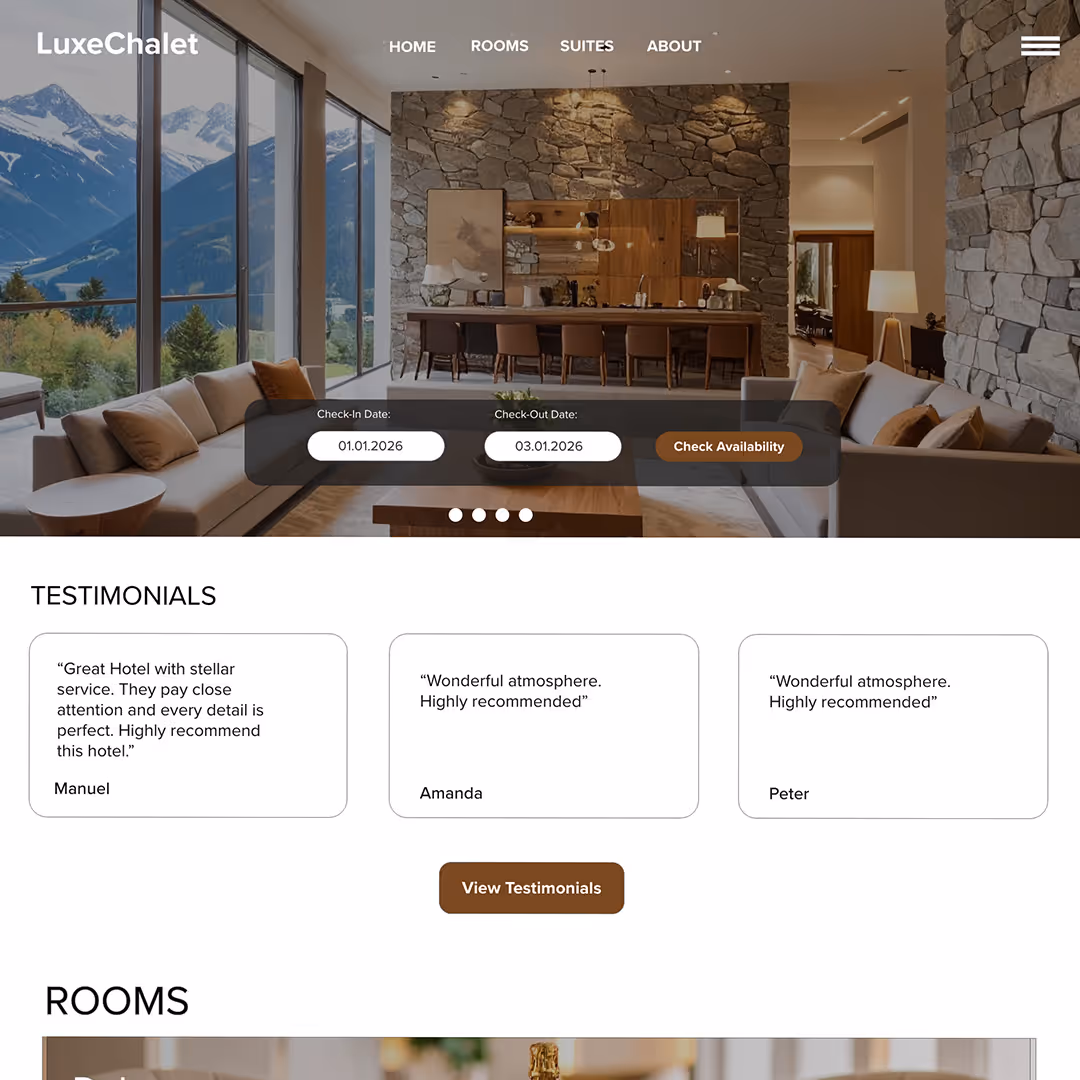 Case Study of Hotel Website