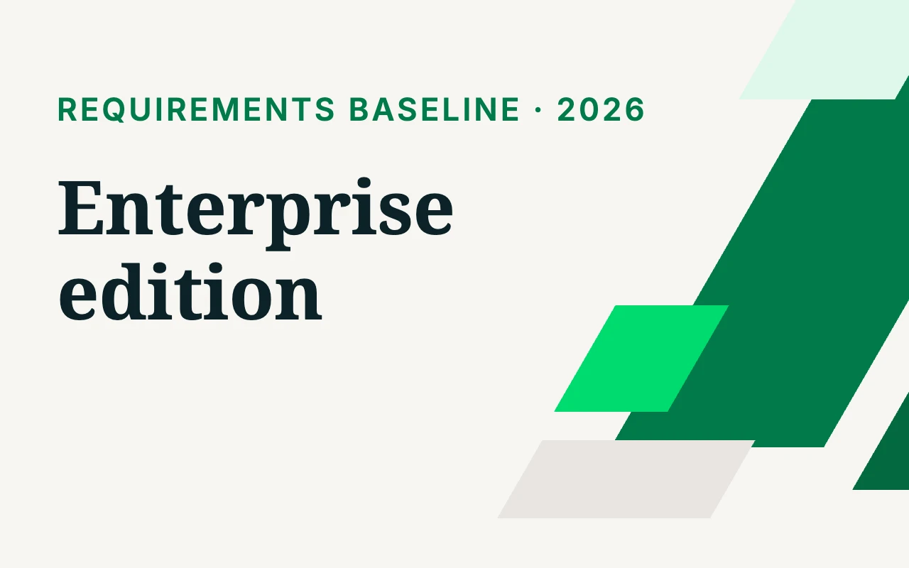 Cover of the Requirements Baseline 2026, Enterprise edition