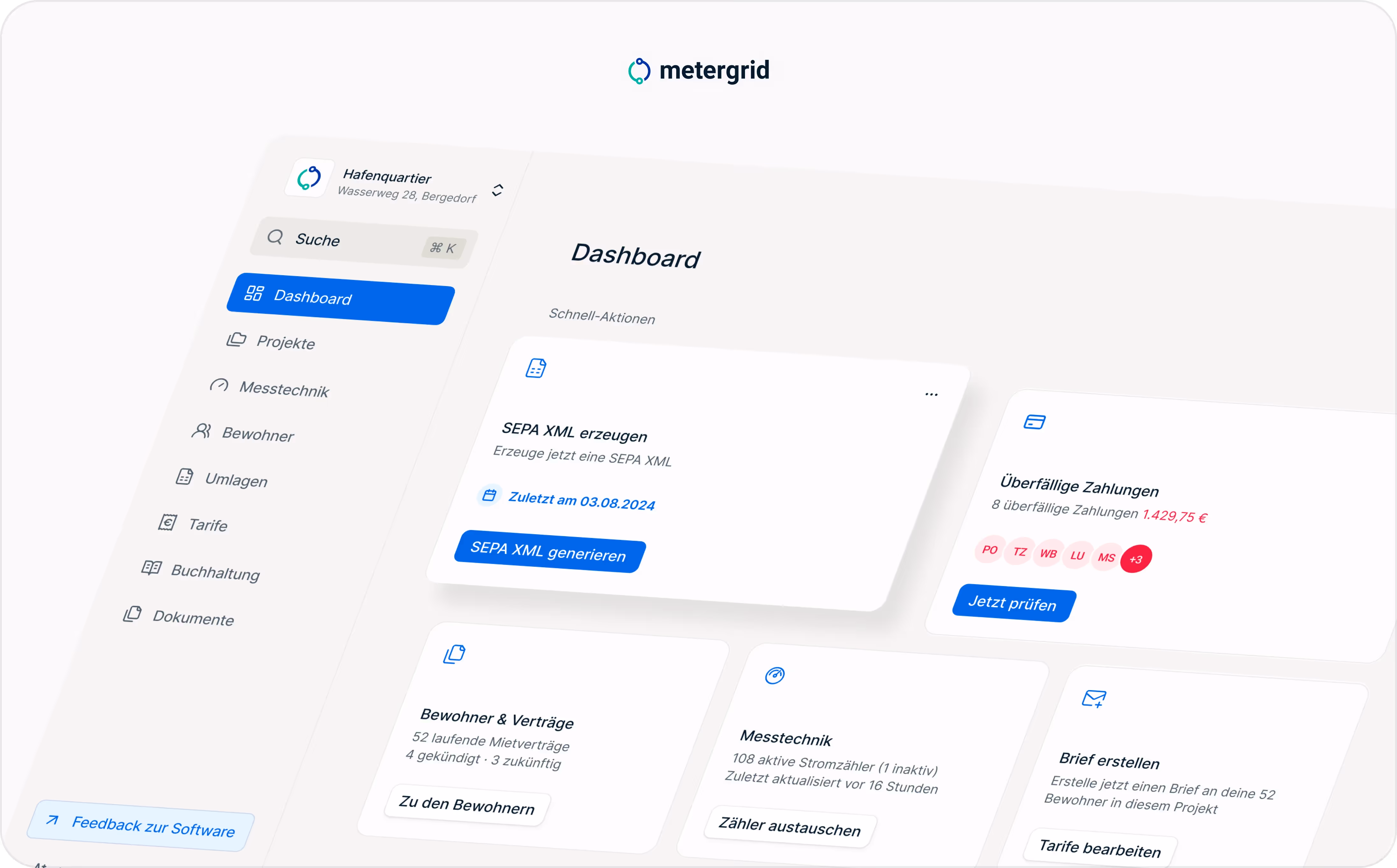 metergrid Mieterstrom Software Beispiel-Ansicht