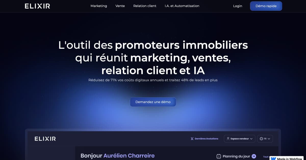 switchtoelixir website preview