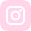 Instagram logo in white on a pink background.