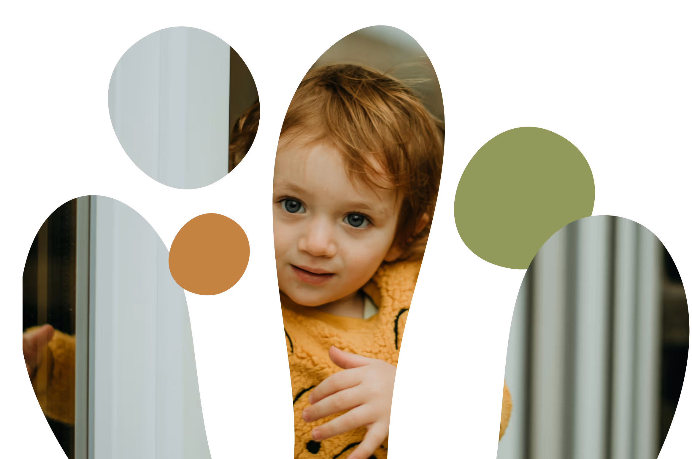 A young girl with blonde hair running joyfully across a grassy field with colorful agility cones, captured in motion with a blurred background
