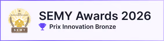 Prix Bronze innovation au Semy Award 2026